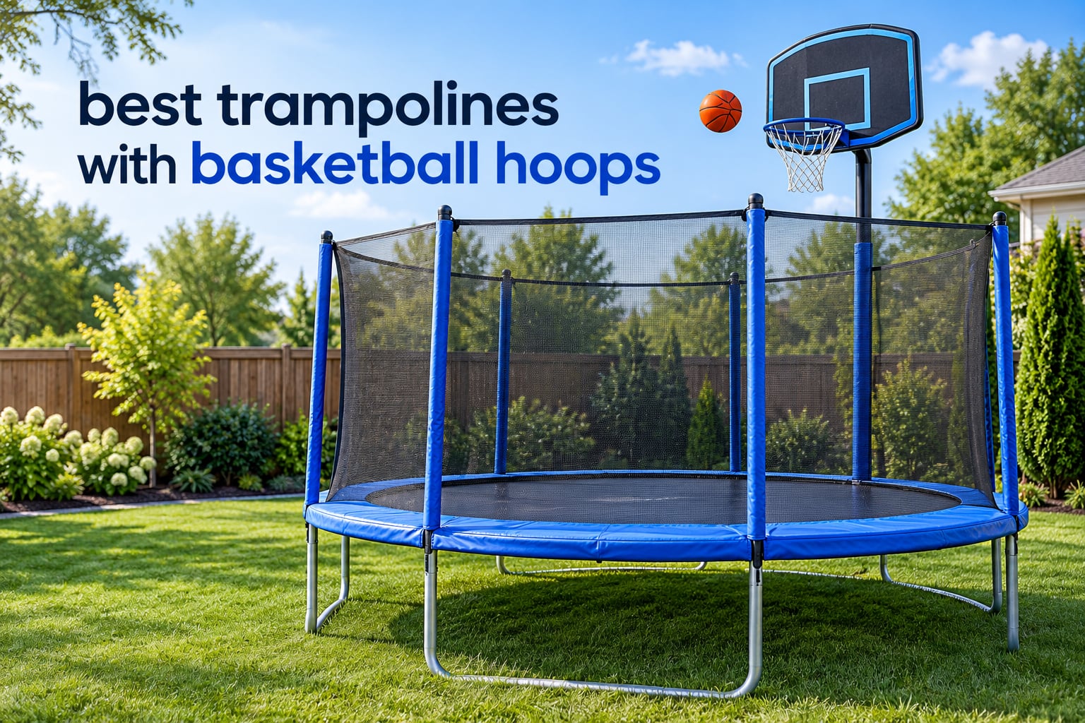 best trampolines with basketball hoops