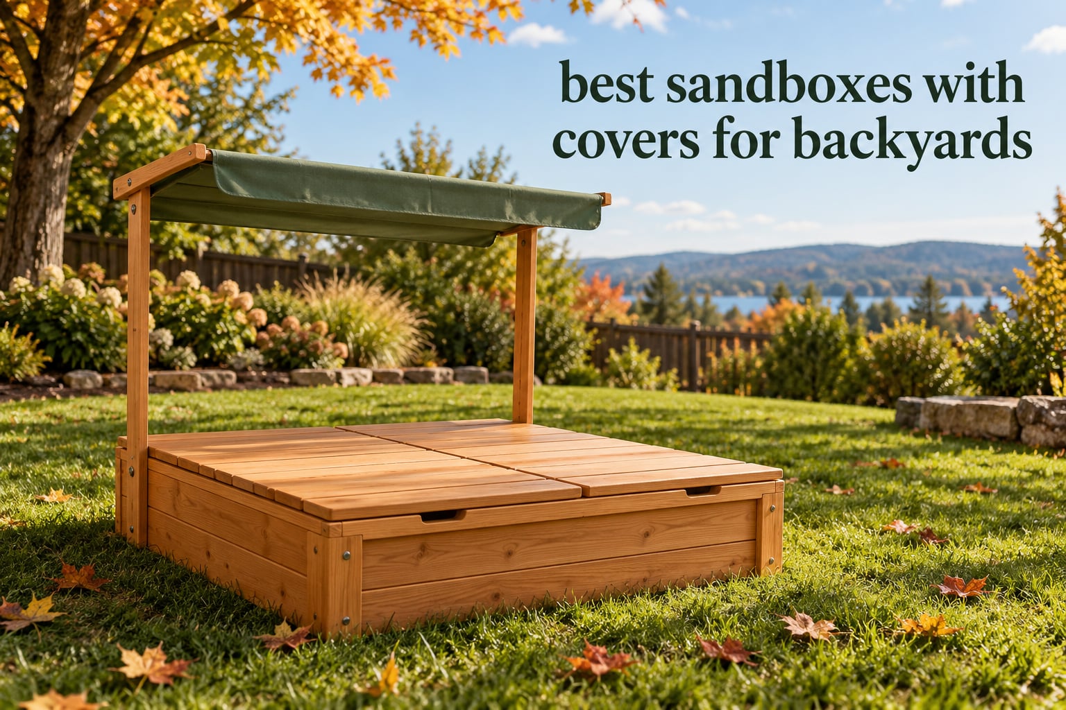 best sandboxes with covers for backyards